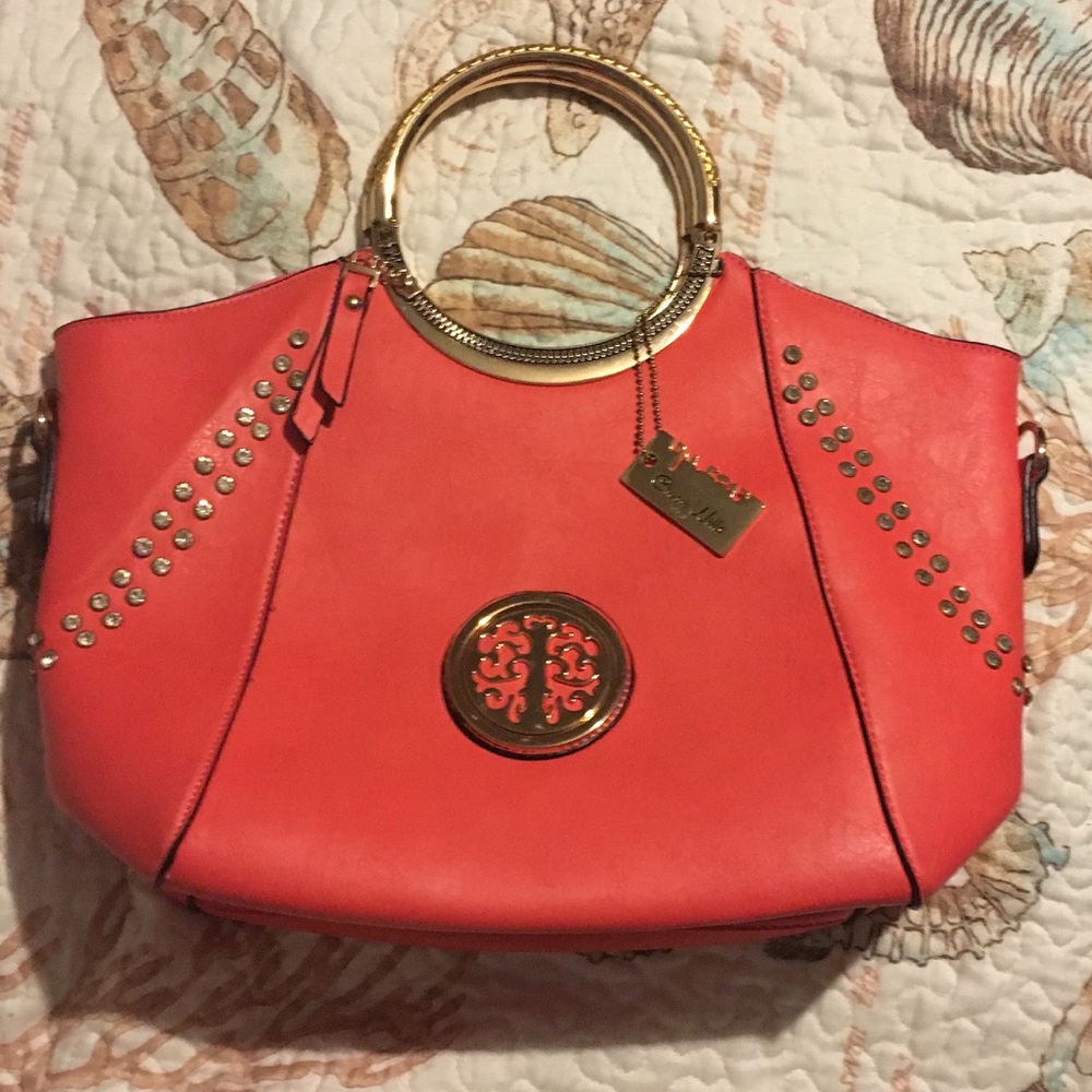 Chase Wells Salmon colored purse
